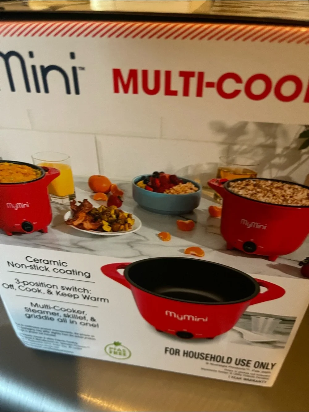 MyMini Red Multi-Cooker - Picture 2 of 3
